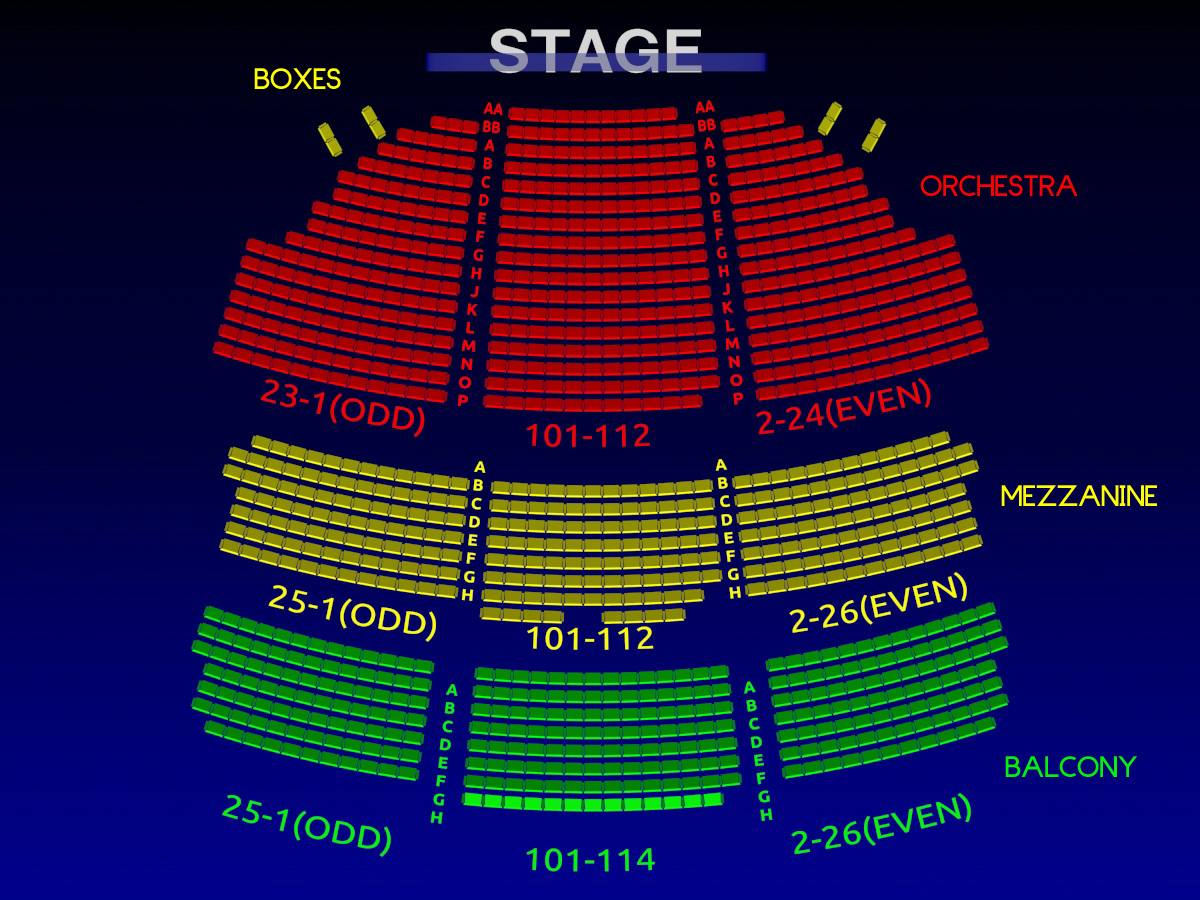 Majestic Theatre New York City Seating Chart