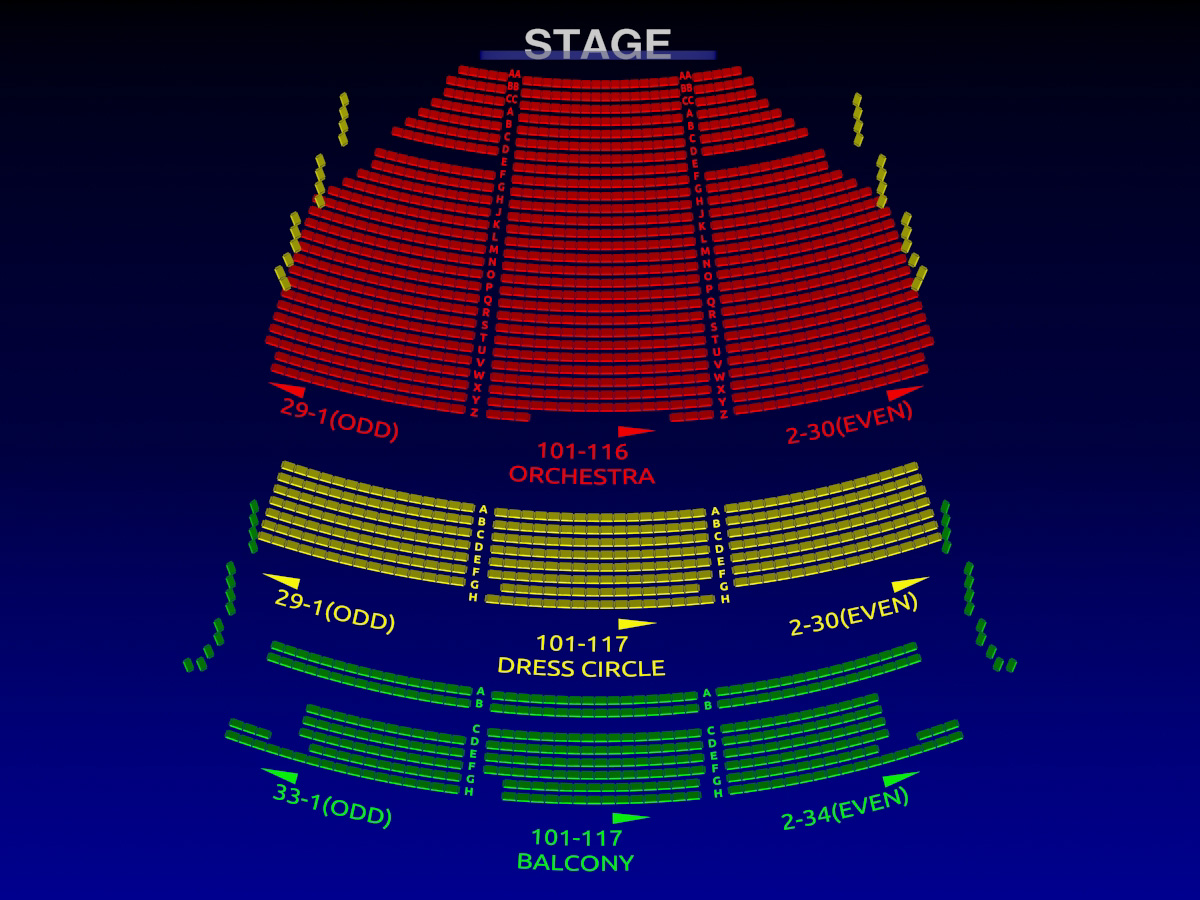 Lyric Opera House Seating Map