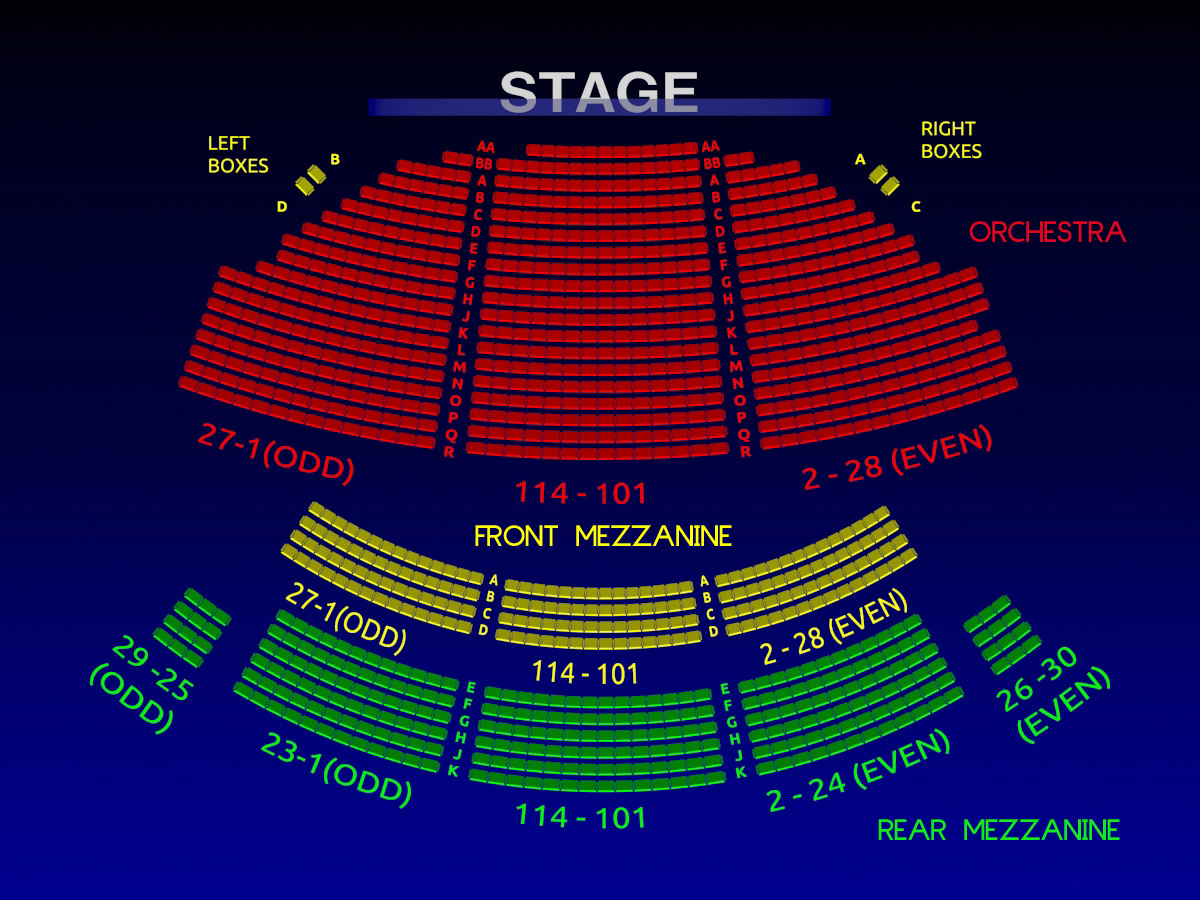 Bernard B. Jacobs Theatre: Once Broadway Seating Chart, Info ...