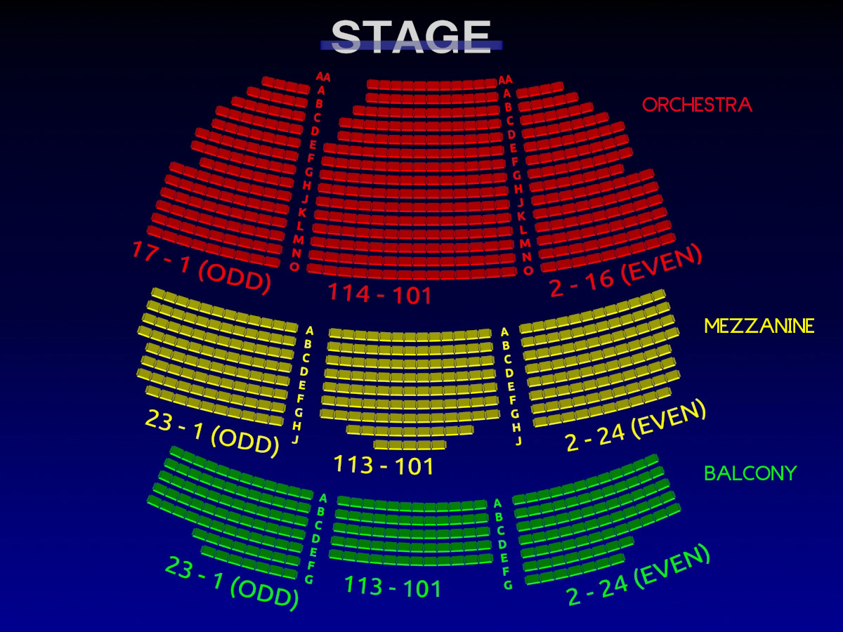 Broadway Theatre Nyc Seating Chart