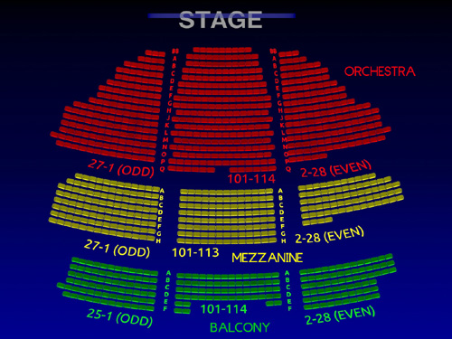 Phantom Of The Opera Broadway Seating Chart