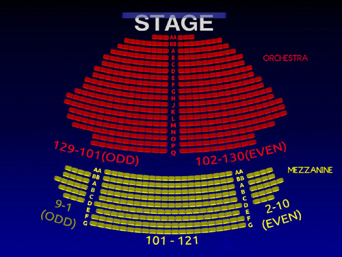 Rodgers Theater Seating Chart