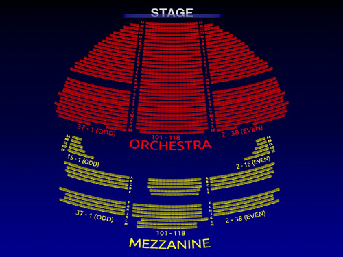 George Gershwin Theatre: Wicked 3-D Broadway Seating Chart ...