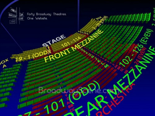 Lunt Fontanne Theatre Virtual Seating Chart