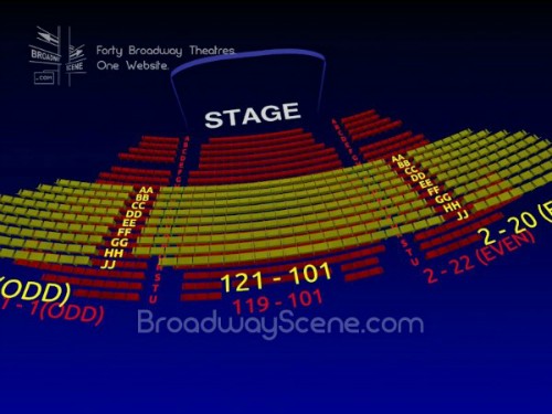 3d Seating Chart Stephen Sondheim Theatre