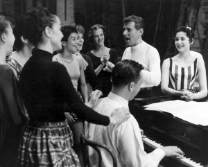 Rehearsal with Bernstein. 