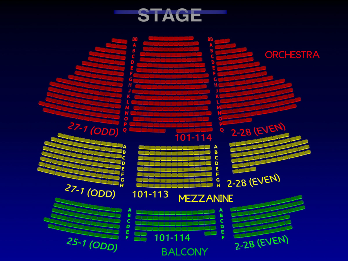 Belasco Theatre Group Broadway Seating