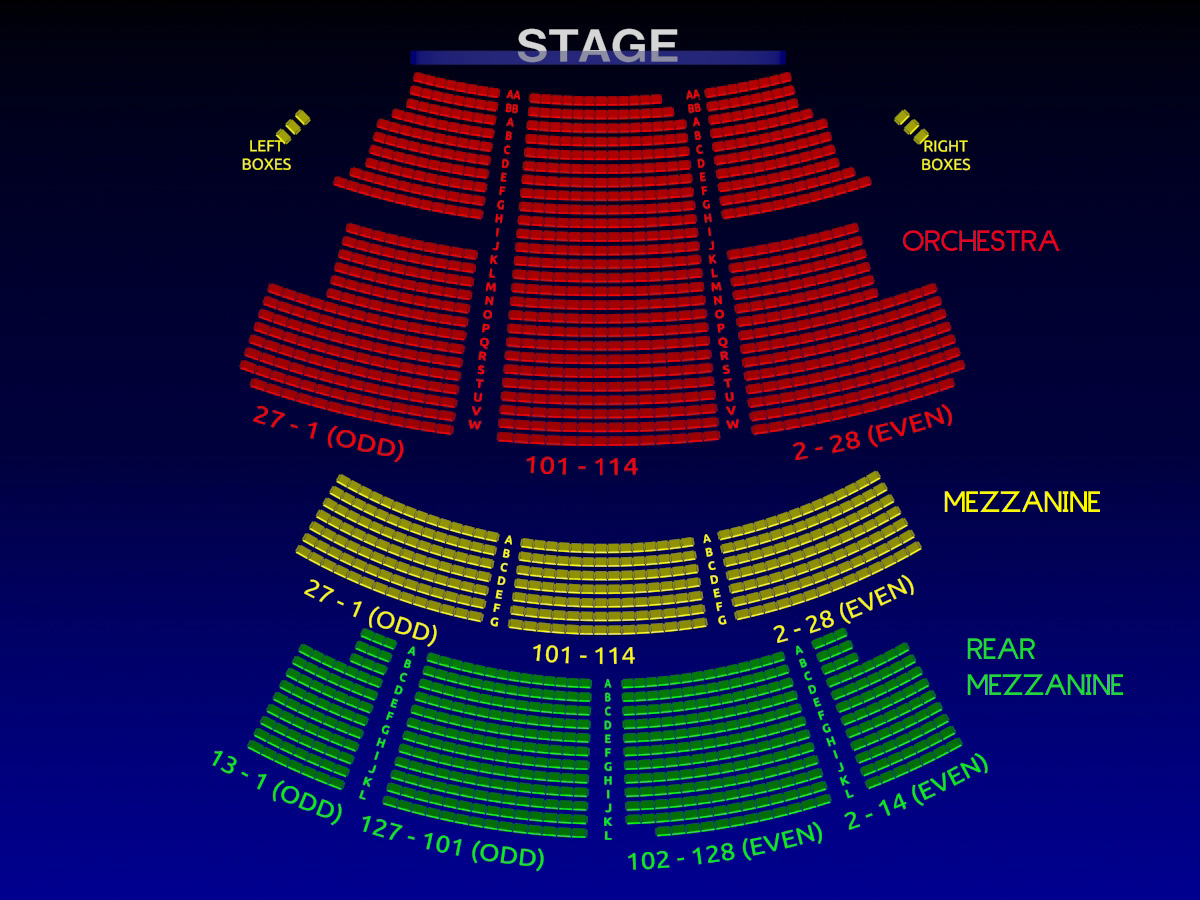 Majestic Theater Seating Chart