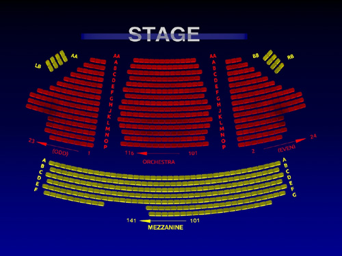 American Airlines Theatre Broadway Seating Chart History Scene