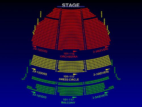 Lyric Theatre: Broadway Seating Chart | Broadway Scene