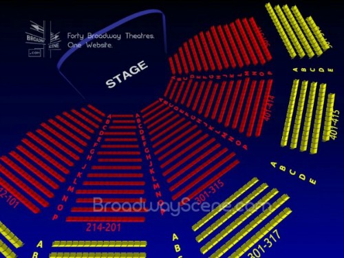 Vivian Beaumont Theatre Interactive Broadway Seating Chart