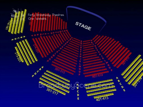 Vivian Beaumont Theatre Interactive Broadway Seating Chart