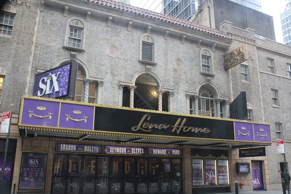 The Lena Horne Theatre (formerly Brooks Atkinson Theatre) in Manhattan, New York, seen in November 2022